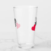 Pferd – Horse neon-pink タンブラーグラス (左)