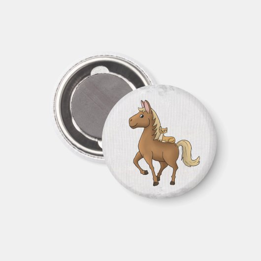 Pferd und Katze マグネット (正面/裏面)