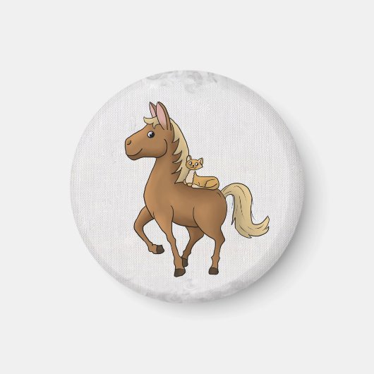 Pferd und Katze マグネット (正面)