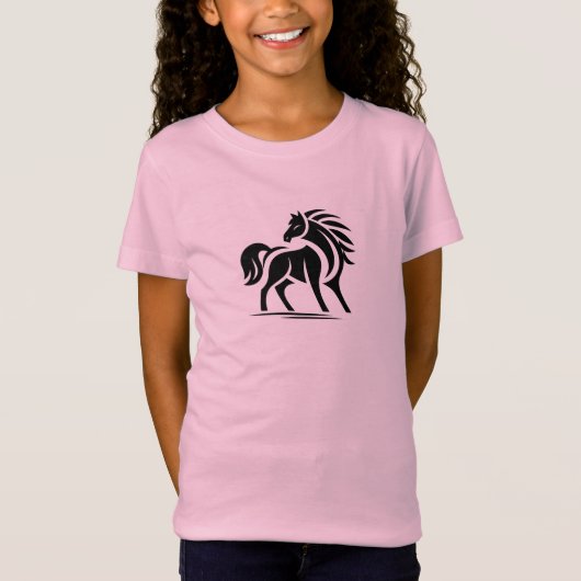 Pferdchen Illustration Tシャツ (正面)