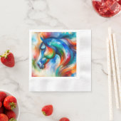 Pferde  縁ありカクテルナプキン (インサイチュ)