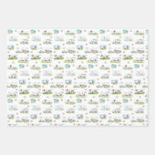 Pferde Geschenkpapier für Pferdemädchen ラッピングペーパーシート (正面3)