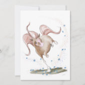 Pferde Karte, Pferde Illustration mit Blumen シーズンカード (正面)