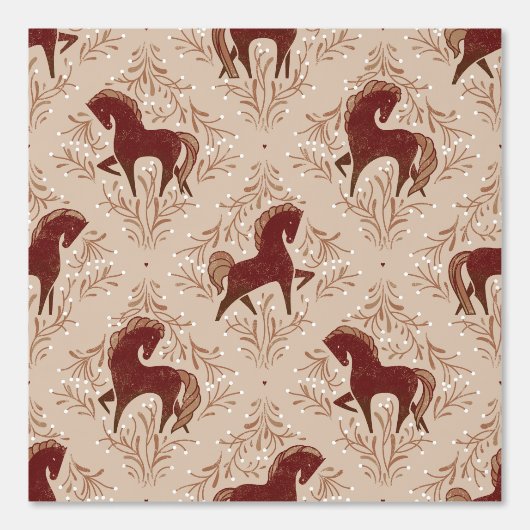 Pferde mit floral Elementen 壁紙 (正面)