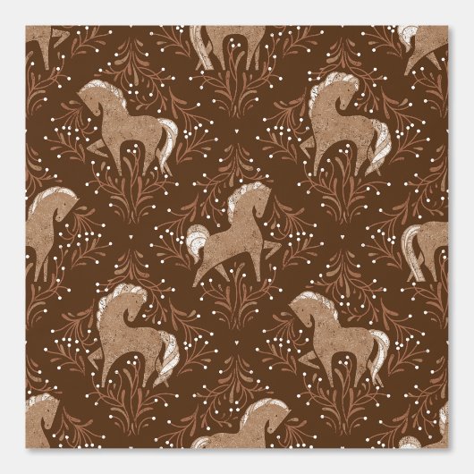 Pferde mit floral Elementen 壁紙 (正面)