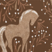 Pferde mit floral Elementen 壁紙 (縫い目)