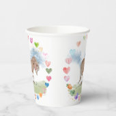 Pferde Pappbecher für Kindergeburtstag 紙コップ (左)