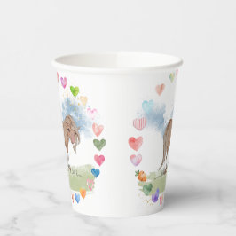 Pferde Pappbecher für Kindergeburtstag 紙コップ