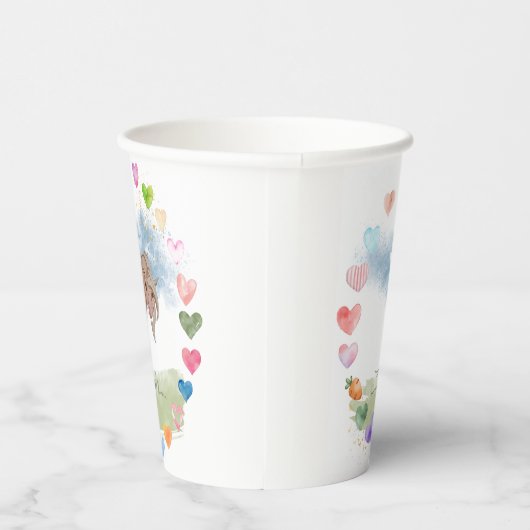 Pferde Pappbecher für Kindergeburtstag 紙コップ (右)