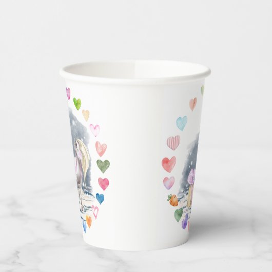 Pferde Pappbecher für Kindergeburtstag 紙コップ (左)