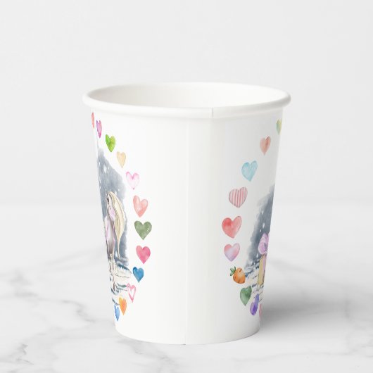 Pferde Pappbecher für Kindergeburtstag 紙コップ (右)