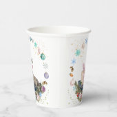 Pferde Pappbecher, Weihnachtstisch dekoration 紙コップ (右)