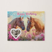 Pferde Puzzle Geburtstag Geschenk Pferdemädchen ジグソーパズル (横)