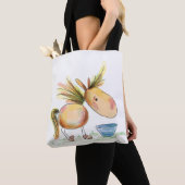 Pferde Tasche mit süssem Pony トートバッグ (クローズアップ)