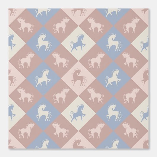 Pferde und Rautenmuster 壁紙 (正面)
