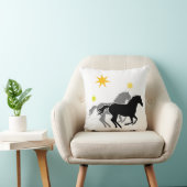 Pferde und Sterne | Horses and Stars クッション (椅子)