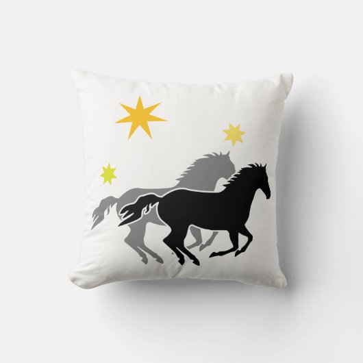 Pferde und Sterne | Horses and Stars クッション (正面)