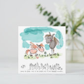 Pferdekarte – Grusskarte für Pferdeliebhaber Feier シーズンカード (スタンド正面)