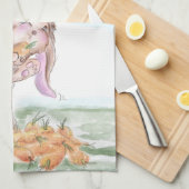 Pferdeliebhaber Geschenk für Ostern キッチンタオル (四つ折り)