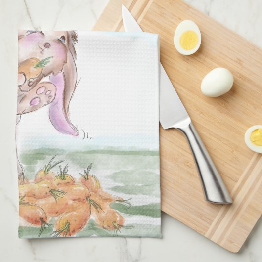 Pferdeliebhaber Geschenk für Ostern キッチンタオル (四つ折り)