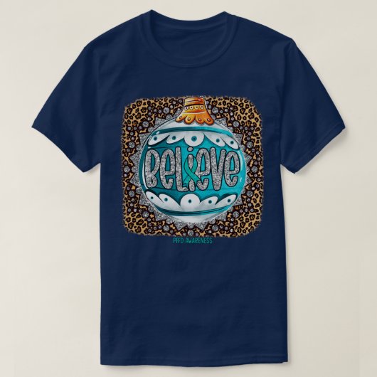 PFFD認識度信じオーナメントLeopard Tシャツ (デザイン正面)
