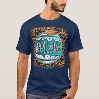 PFFD認識度信じオーナメントLeopard Tシャツ