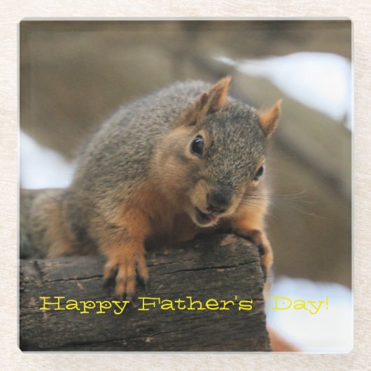 Pfft Happy Father's day ガラスコースター (正面)