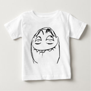 PFFTCHの笑う激怒の顔の漫画のミーム ベビーTシャツ