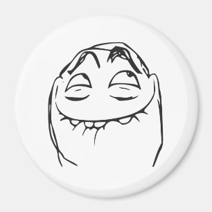PFFTCHの笑う激怒の顔の漫画のミーム マグネット