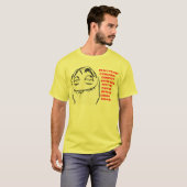 PFFTCHの笑う激怒の顔の漫画のミーム Tシャツ (正面フル)