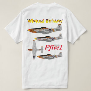 Pfive1 P-51の"悪賢い異常震動" ANG Tシャツ