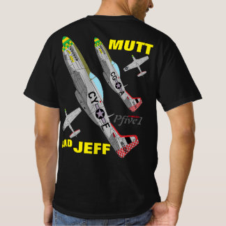 Pfive1 P-51 "Mutt and Jeff" 3rdスカウティング力T-S Tシャツ