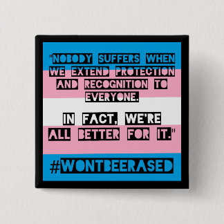 PFLAGのOKC #WontBeErasedボタン 缶バッジ