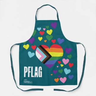 PFLAGオールオーバープリントエプロン(濃色背景用) エプロン