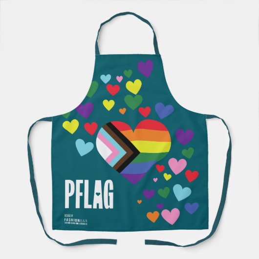 PFLAGオールオーバープリントエプロン(濃色背景用) エプロン (正面)