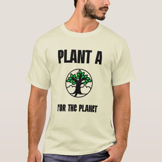 Pflanze einen Baum für den Planeten Tシャツ (正面)