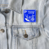 Pflughafen Schildのハイウェーの印 缶バッジ (インサイチュ)