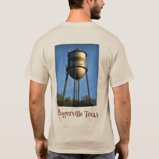 Pflugshirt Pflugervilleテキサス州ウォータータワーTシャツ Tシャツ