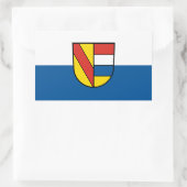 Pforzheim flag city germany symbol emblem lion 長方形シール (バッグ)
