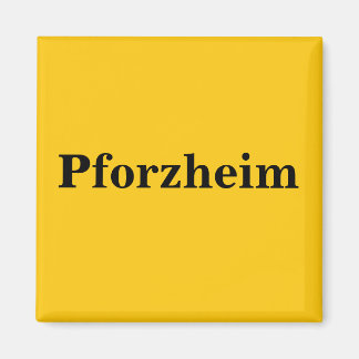 Pforzheim  Magnet Schild Gold Gleb マグネット