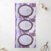 PGニカワリマパープル金ゴールドマーブルアゲートグリッター 三つ折り招待状 (内部)