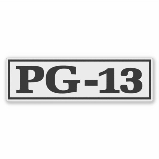 PG-13 シール (正面)