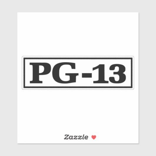 PG-13 シール (シート)