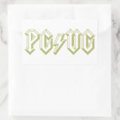 PG/VG緑 長方形シール (バッグ)