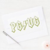 PG/VG緑 長方形シール (封筒)