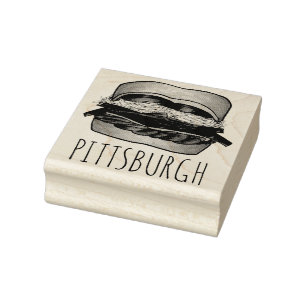 PGHピッツバーグペンシルバニアサンドイッチグルメPA ラバースタンプ