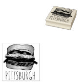 PGHピッツバーグペンシルバニアサンドイッチグルメPA ラバースタンプ (押印)