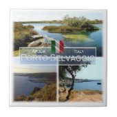 PGL002 PORTO SELVAGGIO, Apulia,イタリア タイル (正面)