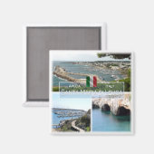 PGL004 SANTA MARIA DI LEUCA, Apulia,冷蔵庫 マグネット (正面/裏面)