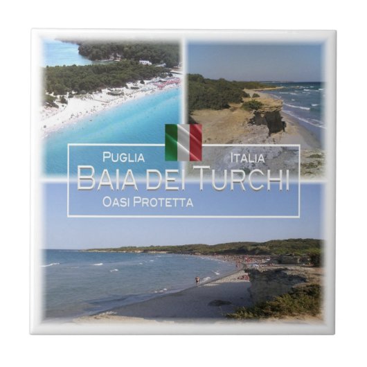 PGL005 BAIA DEI TURCHI, Apulia，イタリア， タイル (正面)